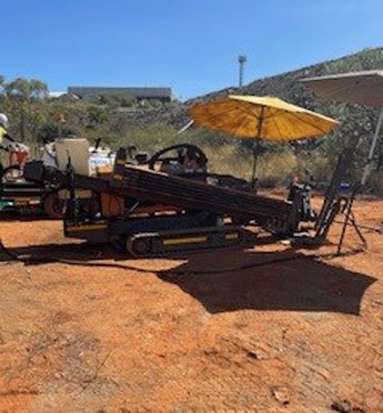 non destructive drilling under road for cables on halls road